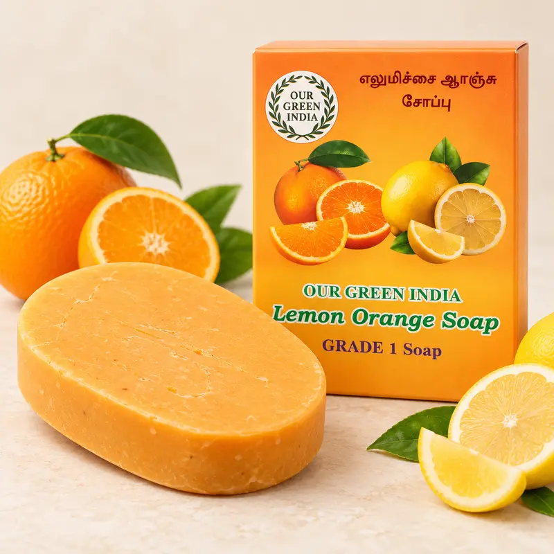 Our Green India Lemon Orange Soap