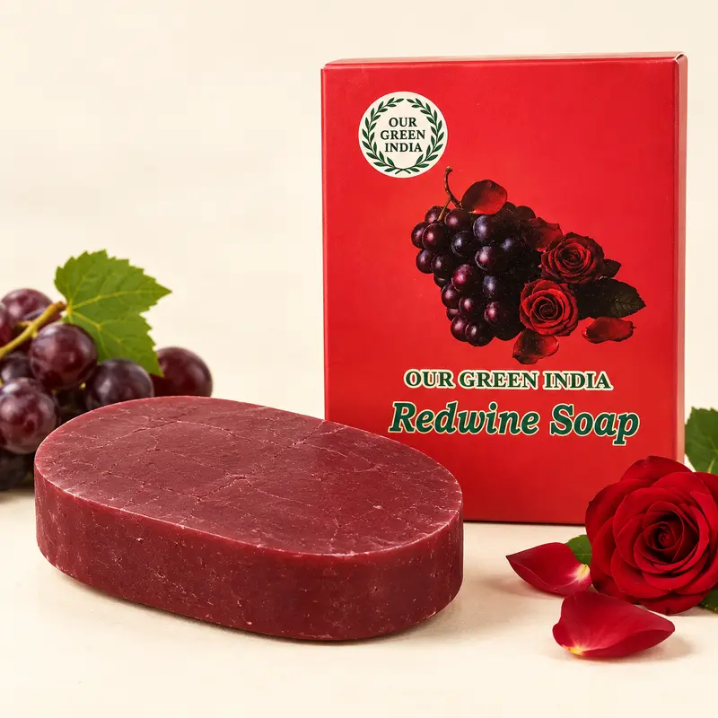 Our Green India Red Wine Soap