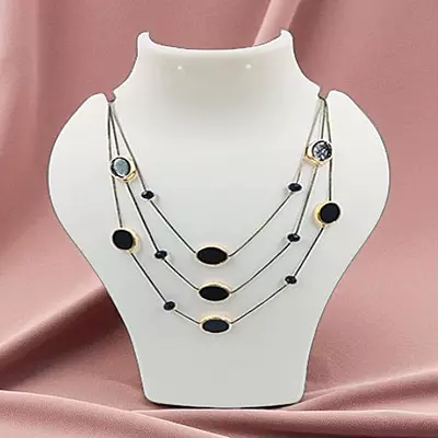 Elegant Layered Jewelry - Oval