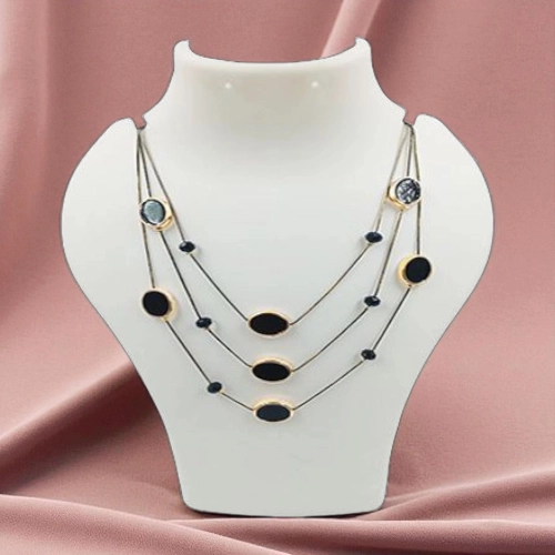 Elegant Layered Jewelry - Oval