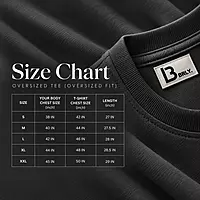 Unisex Black Plain Oversized Tee