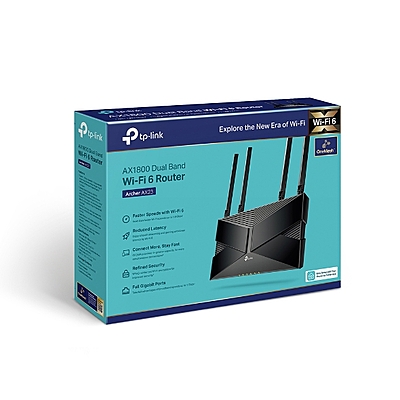 TP-Link Archer AX1800 Dual-Band Wi-Fi 6 Router , AX23 TP-Link Archer AX1800 Dual-Band Wi-Fi 6 Router , AX23