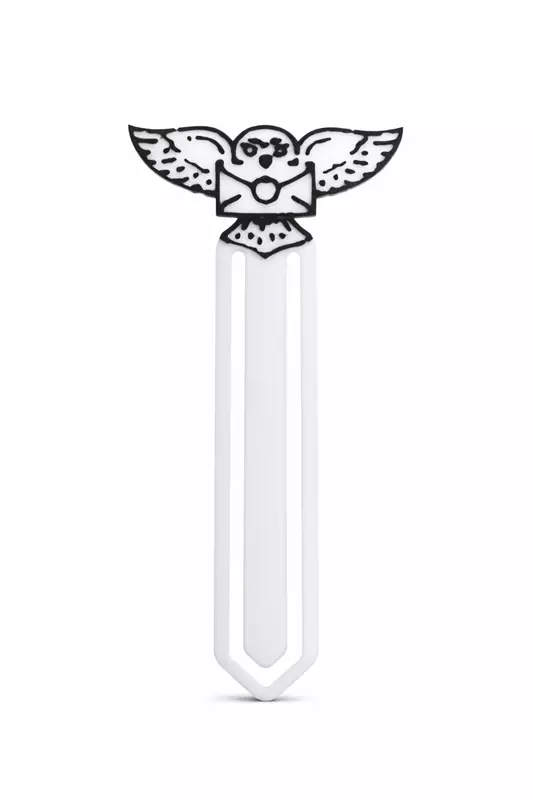 Owl themed bookmark with heart seal