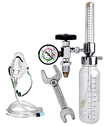 Oxygen Cylinder with Flow Meter