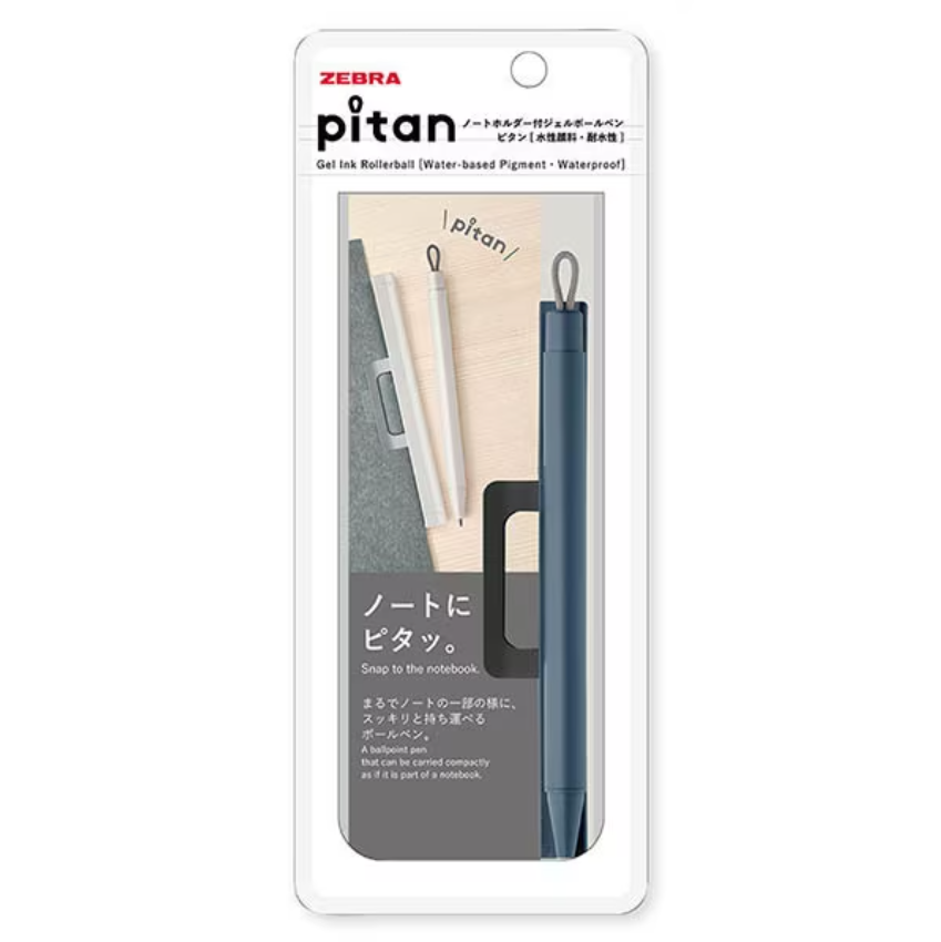 Zebra Ballpoint Pen With Notebook Holder Blue Gray P-JJ115-BGR