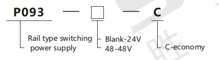 SiRON P093-C Series 240W Economical Rail Type Switching Power Supply