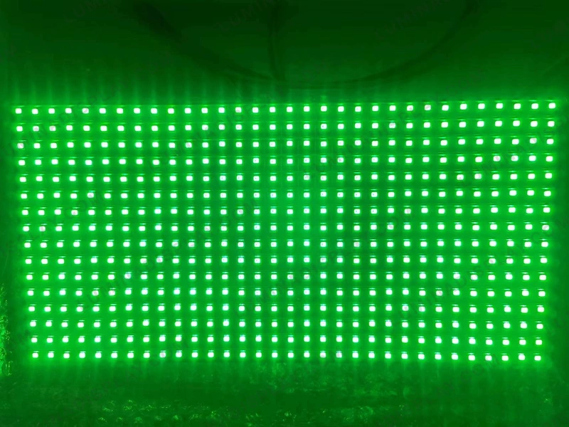 MEIYAD P10 outdoor single-colour green SMD LED module 320 x 160 mm – Lumina Display Systems