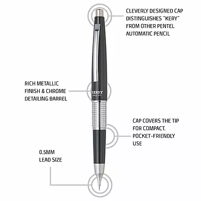 PENTEL P1035 KERRY PENCIL - 0.5 A-BLACK