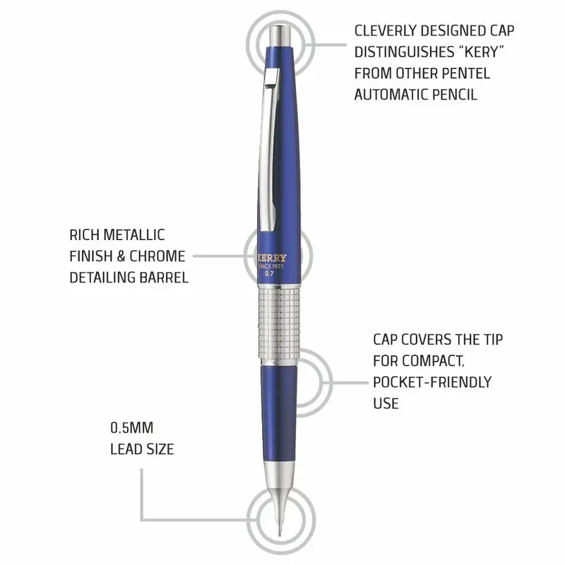 PENTEL P1035 KERRY PENCIL - 0.5 C - BLUE