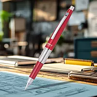 PENTEL P1035 KERRY PENCIL - 0.5 B - RED PENTEL P1035 KERRY PENCIL - 0.5 B - RED