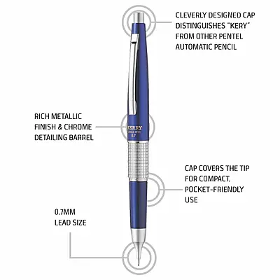 PENTEL P1037 KERRY PENCIL - 0.7 C- BLUE