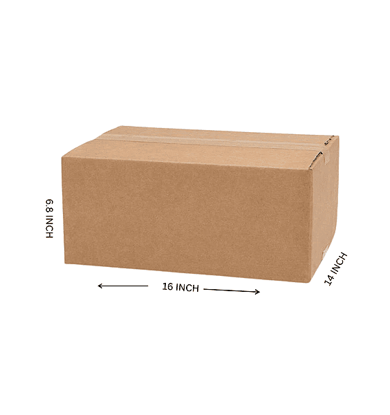 Buy Corrugated Boxes, 16X14X6.8 Inches - Pack of 25