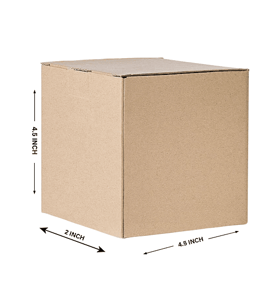 Buy Corrugated Boxes, 4.5x2x4.5 Inches - Pack Of 100