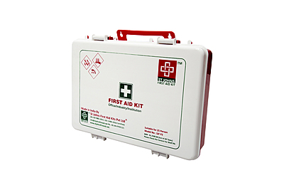 Workplace First Aid Kit Large – St Johns First Aid – Plastic box Wall Mounted – SJF P1