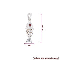 SRIMATHI JEWELLERS 925 sterling silver fish pendant