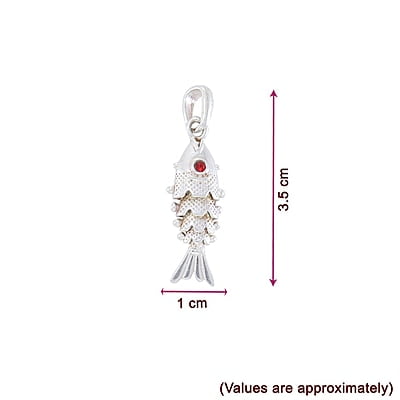 SRIMATHI JEWELLERS 925 sterling silver fish pendant