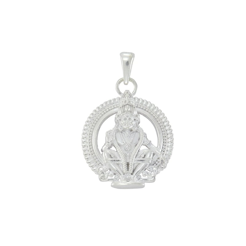925 Sterling Silver God Ayyappa Pendant for Men & Women