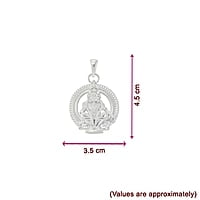 SRIMATHI JEWELLERS 925 silver ayyappan pendant 925 Silver Caped Rudraksha Mala 8mm,54 Beads, 30 Inchs