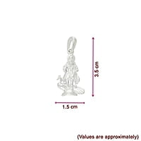 SRIMATHI JEWELLERS 925 Silver Lord Murugan-Karttikeya Pendant