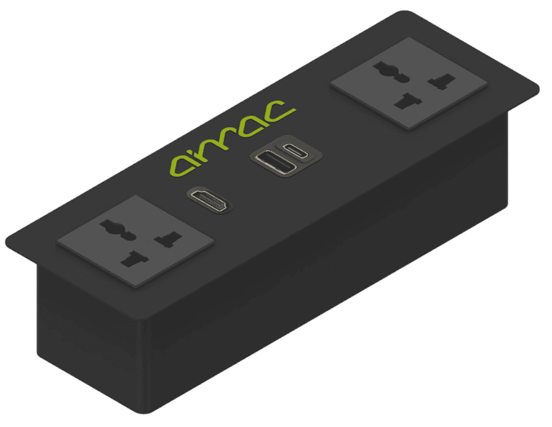 Aimac Integrated Power and Data BOX P2D1UAC