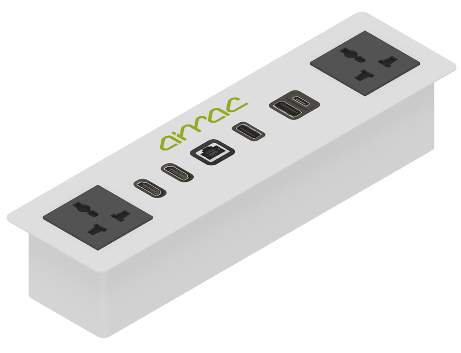 Aimac Integrated Power and Data BOX IPDB Standard White Glossy