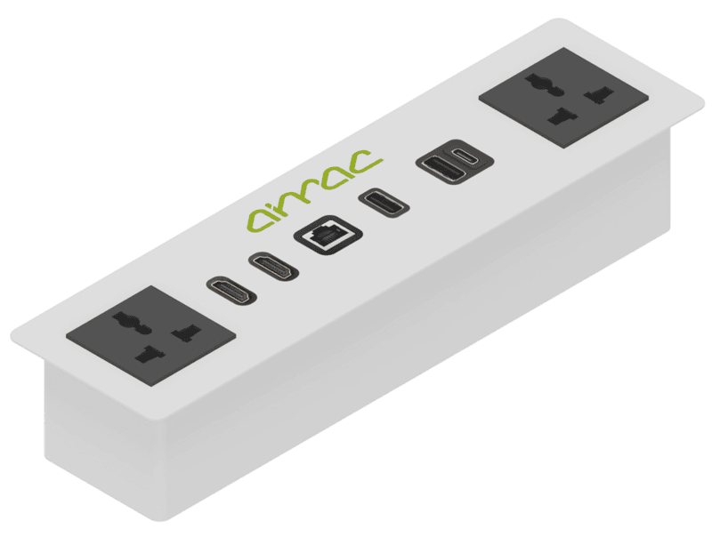 Aimac Integrated Power and Data BOX IPDB  Standard White Glossy