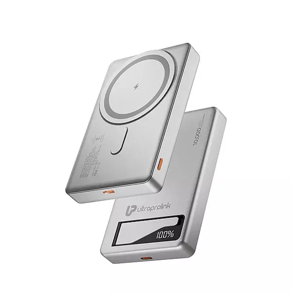 Ultraprolink UM1334SLV Juice-Up Mag 9 Magnetic Wireless Powerbank 10000mAh (Silver)