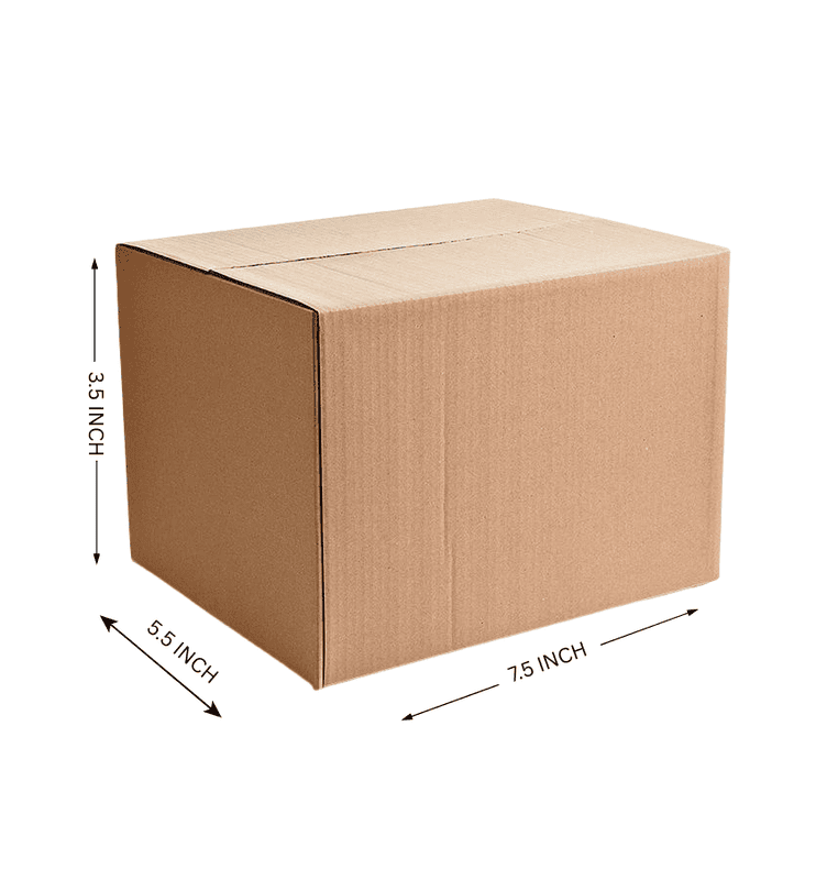 Buy Corrugated Boxes, 7.5x5.5x3.5 Inches - Pack Of 100