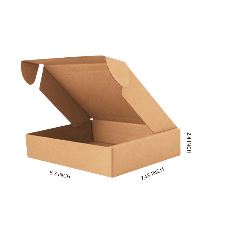 Buy Corrugated Boxes, 7.48x6.3x2.4  Inches - Pack Of 50