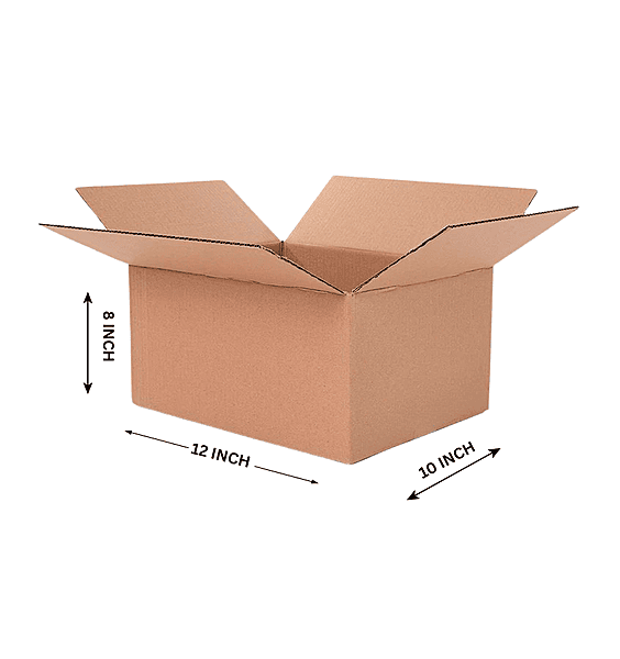Buy Corrugated Boxes, 12x10x8 Inches - Pack Of 25