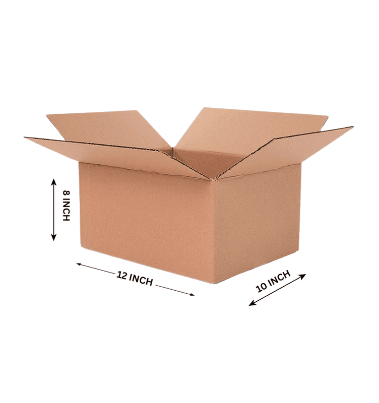 Buy Corrugated Boxes, 12x10x8 Inches - Pack Of 25
