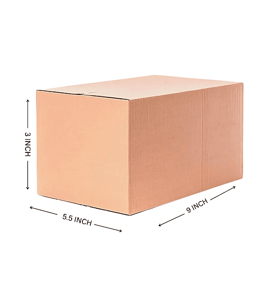 Buy Corrugated Boxes, 9X5.5X3 Inches - Pack of 100