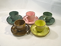 kuduchee 334Vintage claywiz porcelain tea cup and saucer set of12