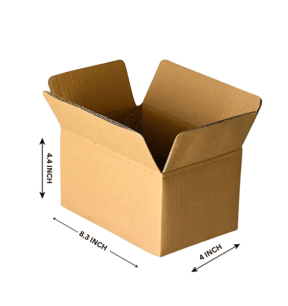 Buy Corrugated Boxes, 8.3x4x4.4 Inches - Pack Of 100