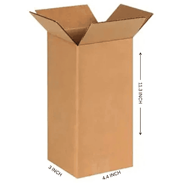 Buy Corrugated Boxes, 11.3x4.4x3 Inches - Pack Of 50