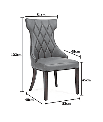 Six Seater Marble Top Dining Set with Fabric Chairs - Luxury and Comfort for Your Dining Room