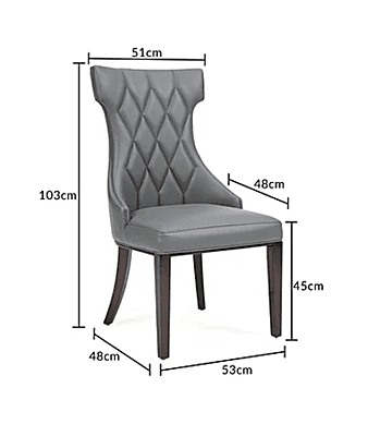 Marina Six Seater Marble Top Dining Table Set