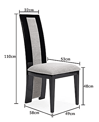 Six Seater Marble Top Dining Set with Fabric Chairs - Luxury and Comfort for Your Dining Room