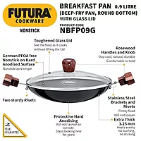 HAWKINS BREAKFAST PAN 9L WITH GLASS NBFP09G