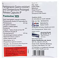 Pantodac DSR Capsule | Pantoprazole 40mg + Domperidone 30mg | Zydus