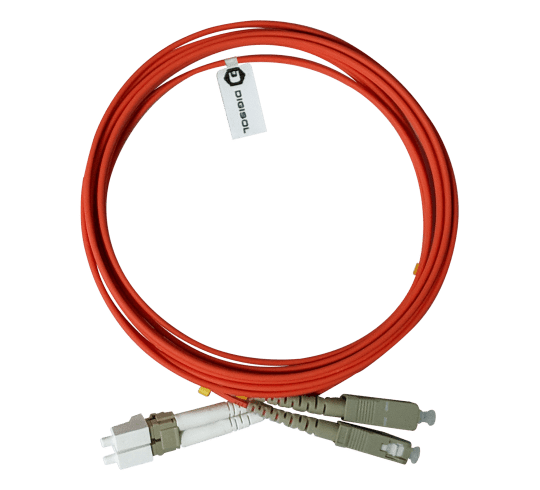Digisol Channel SCS Patch Cord, MM(OM2)(50), Duplex LC-SC, PC Type, 3M, LSZH