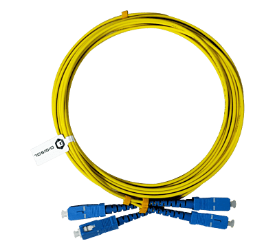 Digisol Channel SCS Fiber Optic Patch Cord, SM(OS2), Duplex SC-SC, PC Type, 3M, LSZH