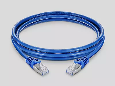 Delton Cat6 STP 26AWG, Grey, LSZH, Patch Cord, 1M (DLT-PC6STGL-1)