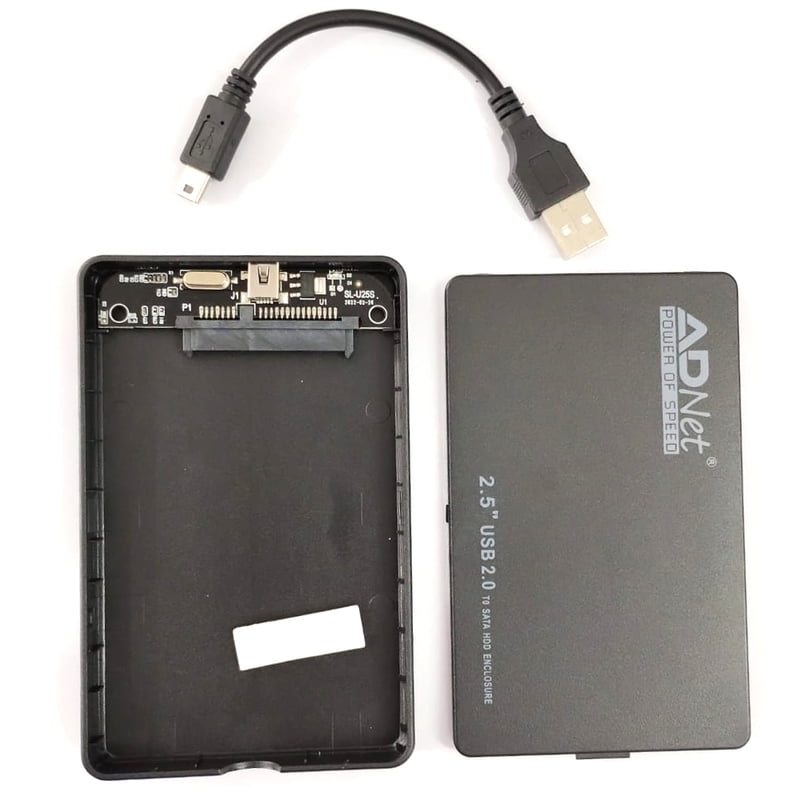 2.5 Inch Micro HDD Enclosure | External 6.5cm (2.5 inch) SATA Casing Hard Disk Drive Enclosure