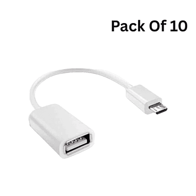 Micro USB OTG Cable For Transfer Charging and Sync Data (GH96-12331A) (Pack of 10)