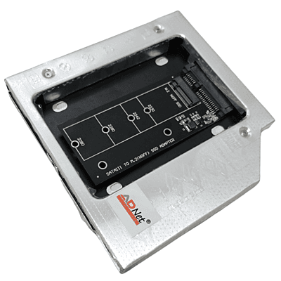 Combo Caddy For 2.5" HDD/SSD and M.2 SSD 9.5mm / 12.7mm