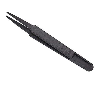 Black Antistatic Plastic Tweezers (93303) for Electronics & Phone Repair