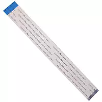 17 Pin 1mm Pitch 152mm Reverse Side Connection FFC Ribbon Flexible Flat Cable