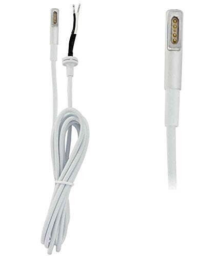 MagSafe 1.5M DC Cable Cord (L Shape) For Apple MG 1 Adapters Chargers 45W 60W 85W Body 13" 13.3" A1278, White
