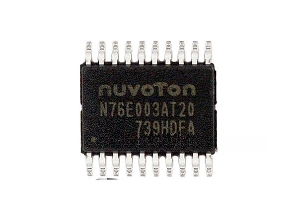 N76E003 - N76E003AT20 - Nuvoton - TSSOP20 - 1T-8051 - 16MHz - 12 bit ADC - 2x UART